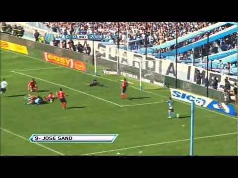 Gol de Sand. Racing 1 Independiente 0. Torneo Inicial 2012. Fecha 3