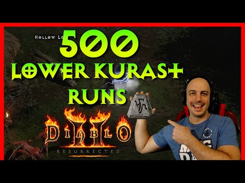 Diablo 2 Resurrected - High Rune Hunting, 500 Lower Kurast Runs