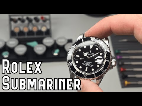 Full Service and Repair of a Rolex Submariner 16610 Cal 3135 Wristwatch