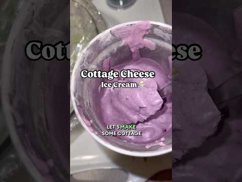 Cottage cheese ice cream! 3 ingredients!