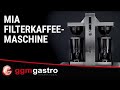 Macchina da caffè Americano - 2x 5 litri - 9 kW - con 2 bracci di erogazione e distributore di acqua calda - incl. contenitore thermos