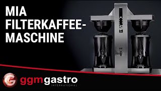 Commercial Bulk Coffee Brewer - 2x 5.0L - 9 kW - with direct water connection & hot water tap - incl. 2 thermal containers