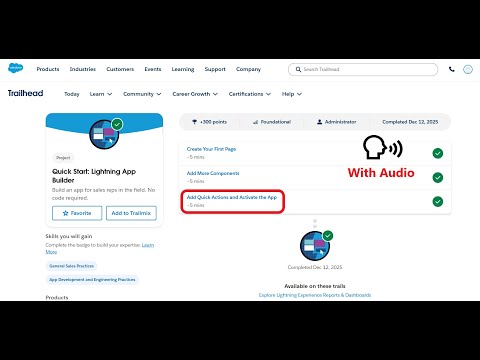 Add Quick Actions and Activate the App | Quick Start: Lightning App Builder | Trailhead | Salesforce
