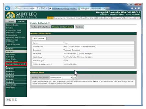 TurnItIn and eCollege Dropbox Module 1