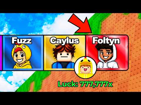I Found YOUTUBER Zones In Kick A Lucky Block...