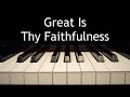 Great Is Thy Faithfulness - piano instrumental hymn with lyrics - Kaleb Brasee Great Is Thy Faithfulness - piano instrumental hymn with lyrics