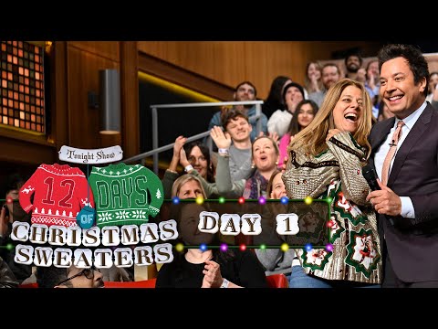 12 Days of Christmas Sweaters 2025: Day 1 | The Tonight Show Starring Jimmy Fallon