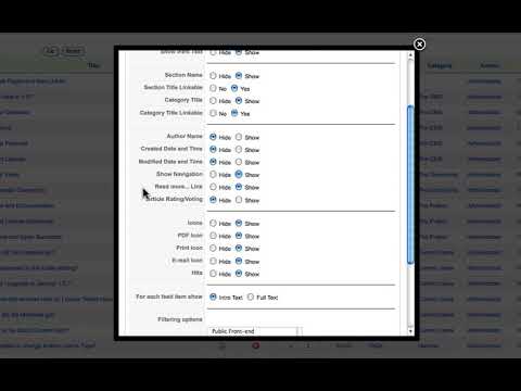 Joomla 1 5 Beginner Lesson 19 Global Parameters
