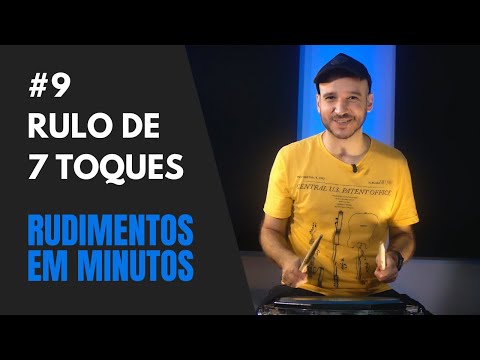 #9 - Rulo Simples de 7 Toques - Rudimentos em Minutos | Aula de Bateria