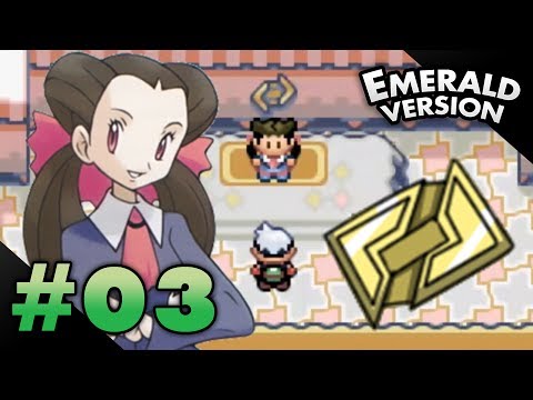Let's Play Pokemon: Emerald - Part 3 - Rustboro Gym Leader Roxanne