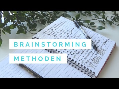 Brainstorming Methoden | Wie schreibe ich ein Buch?