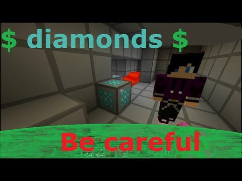 Minecraft machinima : Vær forsiktig når du finner Diamanter