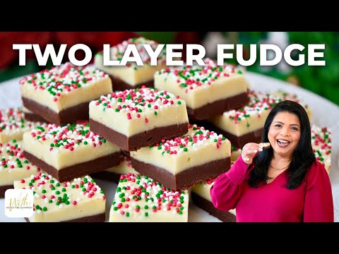How to Make Fudge in TWO Minutes at Home | Two Layer Chocolate Fudge