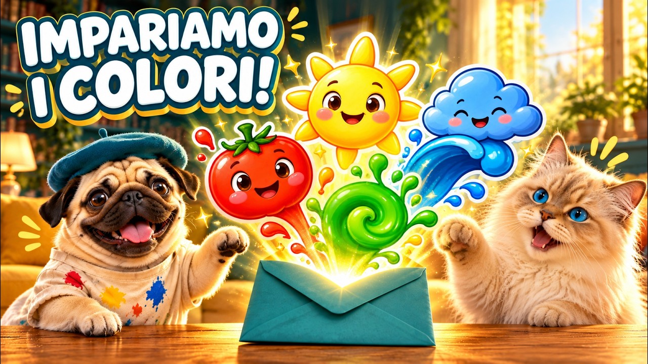 Copertina de La Canzone dei Colori per Bambini