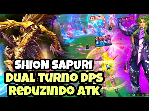 Shion Sapuri Roubando Atk, Consegue Muito Dano? Teste Build Shion DPS - Saint Seiya Awakening