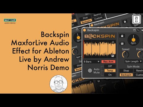 Backspin MaxforLive: DJ Tape Stop, Rewind & Vinyl Effects for Ableton