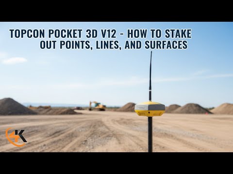 Topcon Pocket 3D V12 - How to Stake Out Points, Lines, and Surfaces