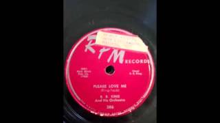 B. B. King - Please Love Me 78 rpm!