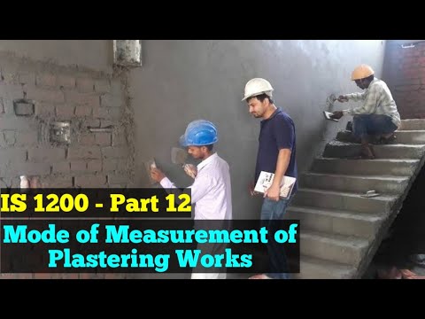 IS 1200 Part 12 Mode of Measurement of Wall Plaster Video