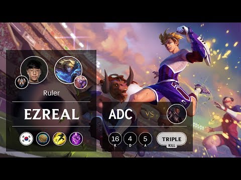 Ezreal ADC vs Lucian - KR Challenger Patch 9.8
