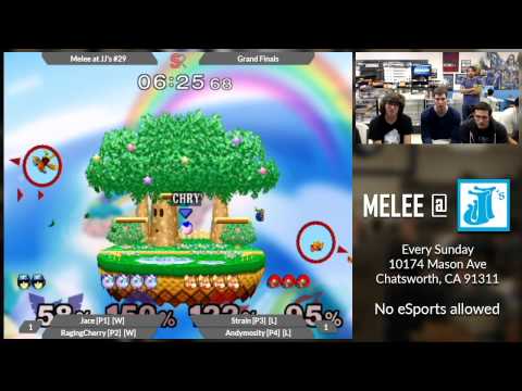 Melee at JJ's #29 - RagingCherry + Jace vs. Strain + Andymosity - Grand Finals