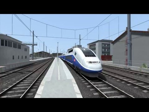LGV Marseille - Avignon im TGV Duplex Französische Hochgeschwindigkeits Strecke Train Simulator 2016