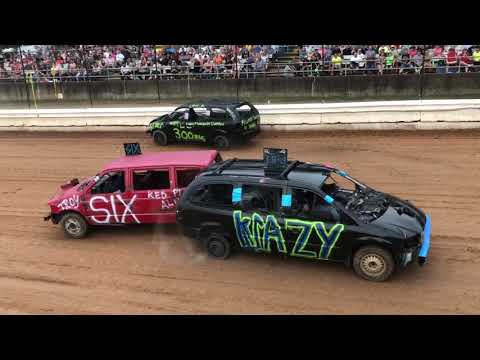 Bedford County Fair Minivan Demolition Derby Feature 2021