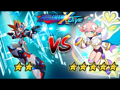 DiVE Armor Axl 2* Vs Angepitoyeir 5* - Mega Man X DiVE (Mobile Controls PvP)