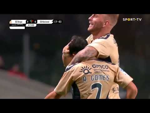 Golo Rodrigo Gomes: SC Braga (2)-0 CD Nacional - Taça de Portugal | SPORT TV