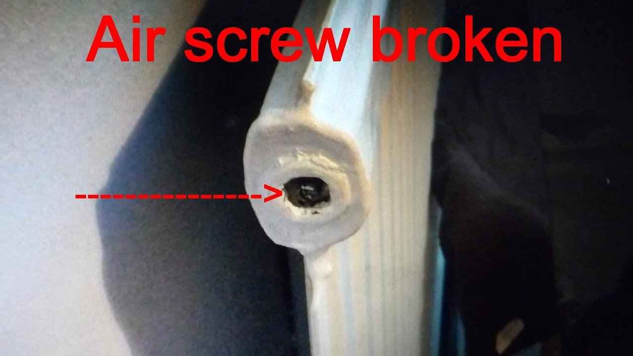Hew to renew a radiator bleed valve.