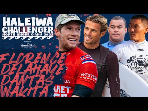 John John Florence, Wiggolly Dantas, Gatien Delahaye, Taichi Wakita | Haleiwa Challenger Round of 64