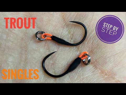 How To Tie Single Assist Hooks For Trout / jak zawiązać pojedyńcze haki pstrągowe