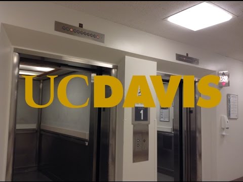 AWESOME Vintage Montgomery Traction Elevators @ UC Davis Medical Center-CA