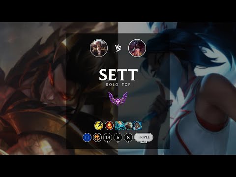 Sett Top vs Akali - EUW Master Patch 12.13