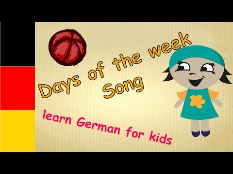 Days of the week Song for kids German/ learn German ABC / German Days of the wek/ Wochentage.