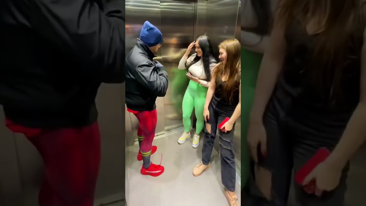 Superman Elevator Prank