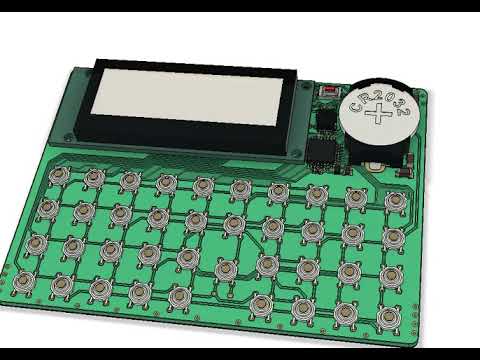 HP 15C keyboard 3D assembly test
