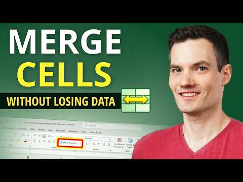 Excel: Merge Cells Without Losing Data Excel: Merge Cells Without Losing Data