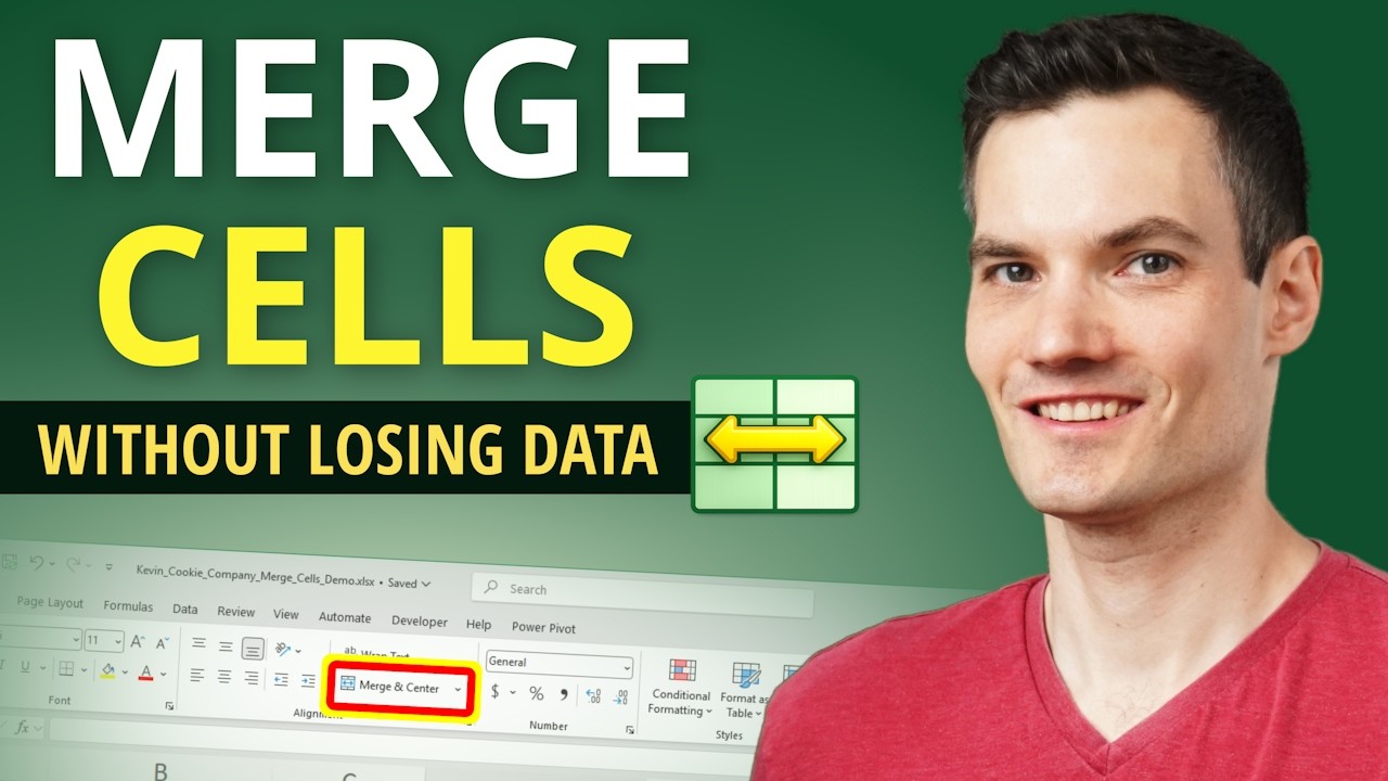 How to Merge Cells in Excel (Without Losing Data)