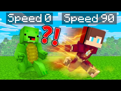 OVERSPEED JJ Speedrunner vs Mikey Hunter in Minecraft Maizen
