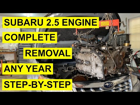 Complete Subaru FB Engine 2.5L Removal - Any Year - Step-By-Step