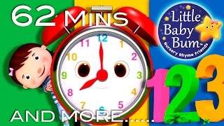 Telling Time Song | Plus Lots More Nursery Rhymes | 62 Minutes Compilation from LittleBabyBum!