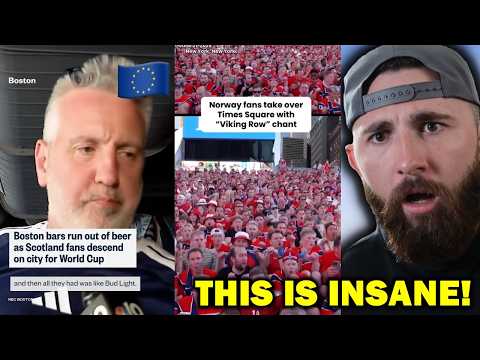 When European World Cups Fans Shock Americans! *this is awesome*