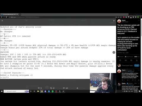BWIPO REACTS TO CRAZY JAX CHANGES