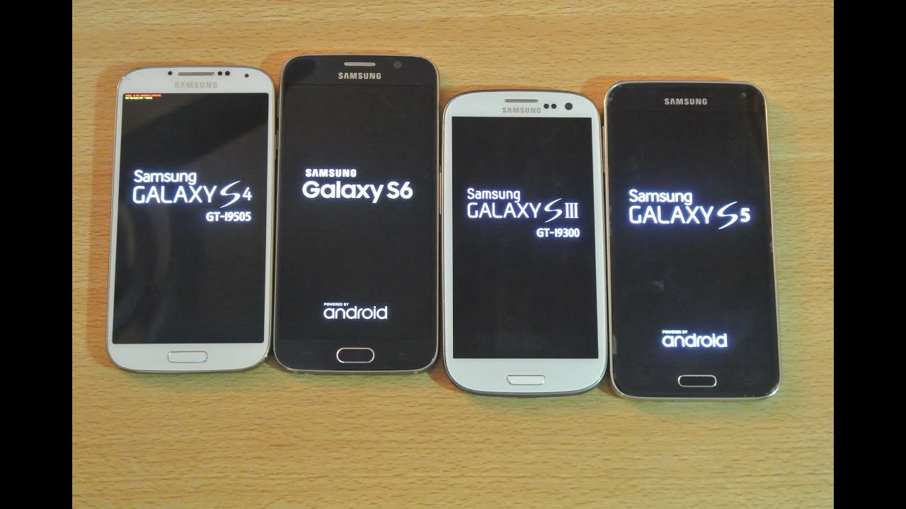 Samsung Galaxy S6 vs Galaxy S5 vs Galaxy S4 vs Galaxy S3 - Speed Test HD