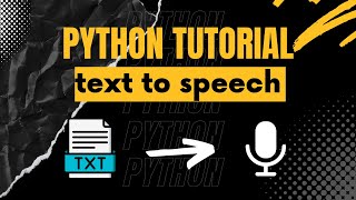 text-to-speech python pyttsx3 | Text-to-Speech program in Python | python pyttsx3