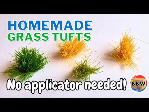 DIY Static Grass Tufts How to