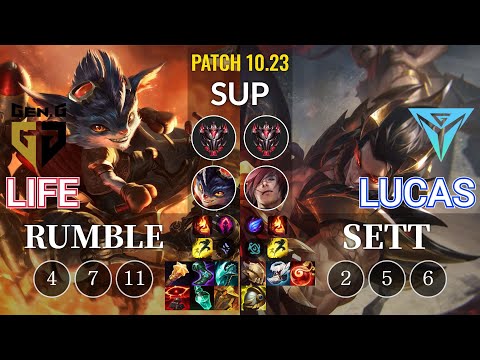GEN Life Rumble vs IGY Lucas Sett Sup - KR Patch 10.23