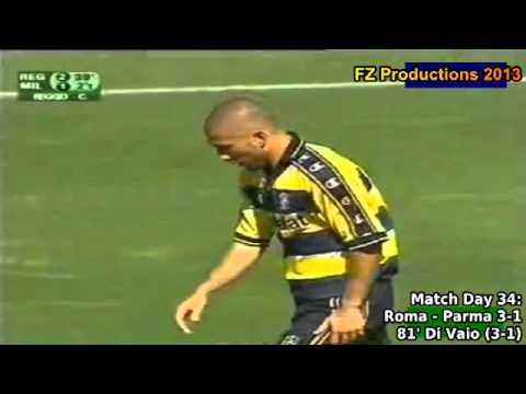 Serie A 2000-2001, day 34 Roma - Parma 3-1 (Di Vaio goal)