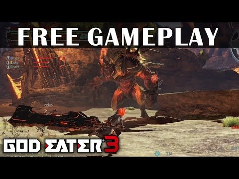 GOD EATER 3 Demo Free Gameplay - Fighting Anubis (Buster Blade & Ray Gun)